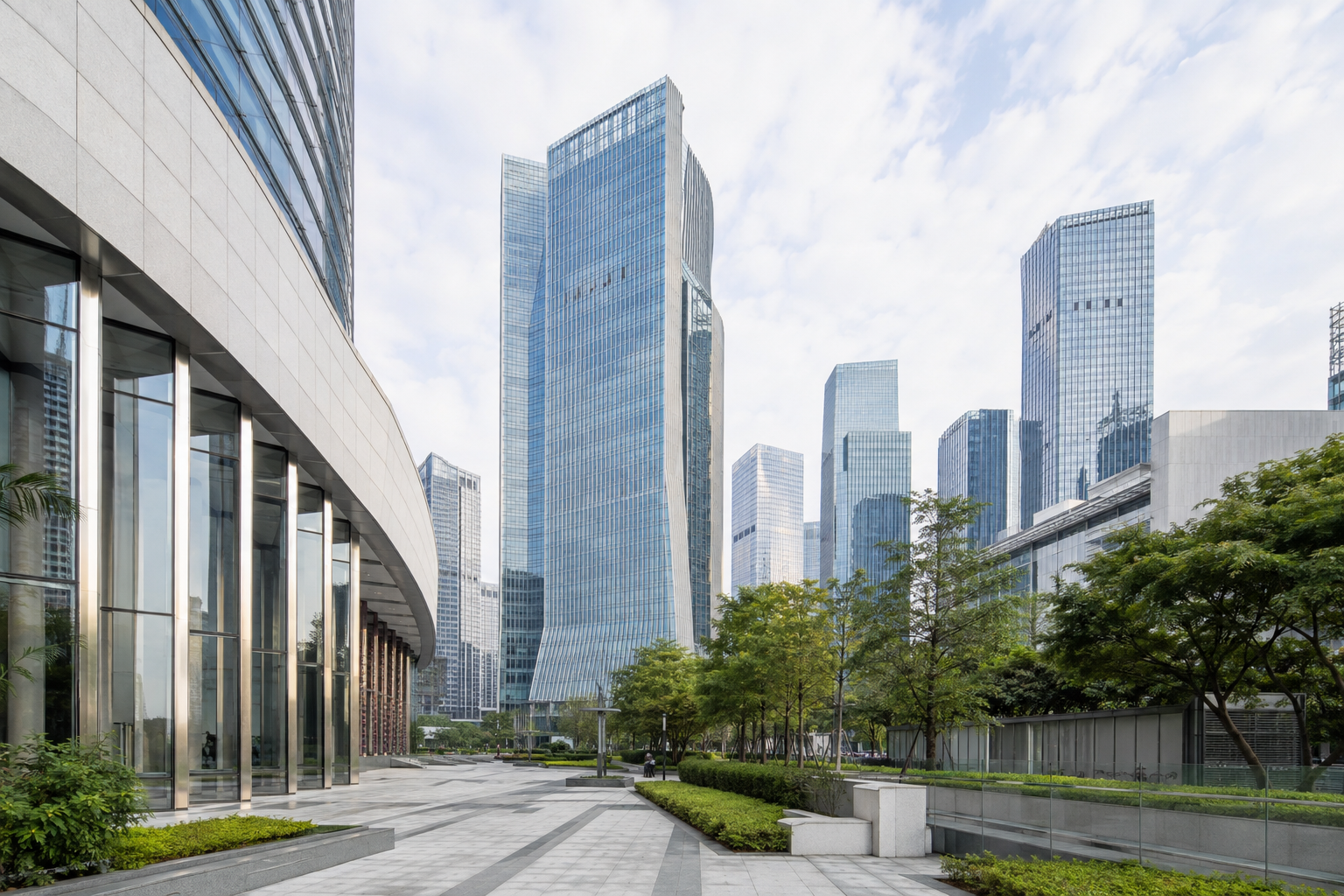 广州珠江新城现代商务区城市形象图